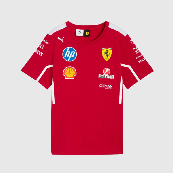 T-Shirt 2025 Scuderia Ferrari Hommes Rouge