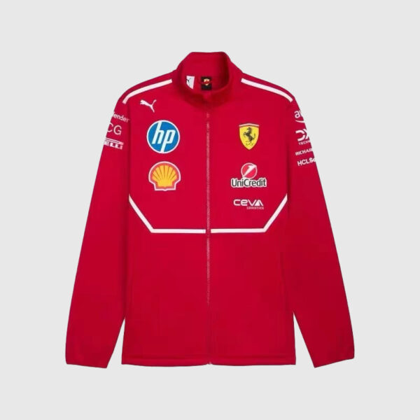 Veste SoftShell 2025 Scuderia Ferrari Hommes Rouge