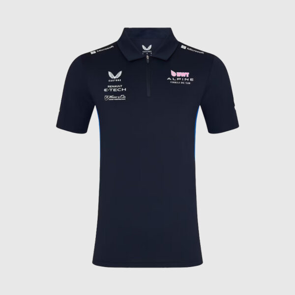 Polo Alpine F1 2025 Hommes Bleu Marine